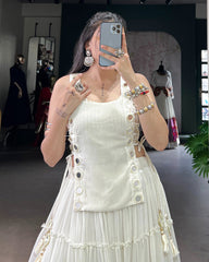 14 METER FULL GHER NAVRATRI SHOWSTOPPER LEHENGA CHOLI WITH MIRROR KOTI