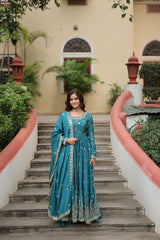 Chinon Rich Sequins Embroidered Wedding Sharara Suit