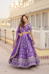 Elevate Your Style With A Designer Jacquard Lenenga Choli