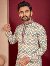 Maroon Wedding Mens Kurta Pajama In Rayon With Heavy Lucknowi And Printed Work