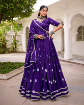 TRADITIONAL BANDHEJ PRINT PURE CHANDERI BEAUTIFUL LEHENGA CHOLI