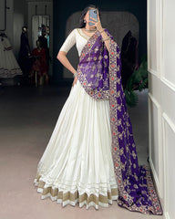 FABULOUSLY PURE RAYON FESTIVE DESIGNER NAVRATRI LEHENGA CHOLI