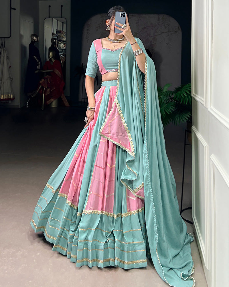 FESTIVE ELEGANCE BEAUTIFUL DESIGNER CLASSIC NAVRATRI LEHENGA CHOLI