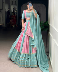 FESTIVE ELEGANCE BEAUTIFUL DESIGNER CLASSIC NAVRATRI LEHENGA CHOLI