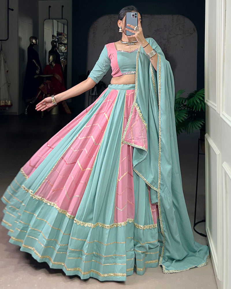 FESTIVE ELEGANCE BEAUTIFUL DESIGNER CLASSIC NAVRATRI LEHENGA CHOLI