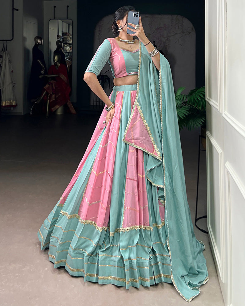 FESTIVE ELEGANCE BEAUTIFUL DESIGNER CLASSIC NAVRATRI LEHENGA CHOLI