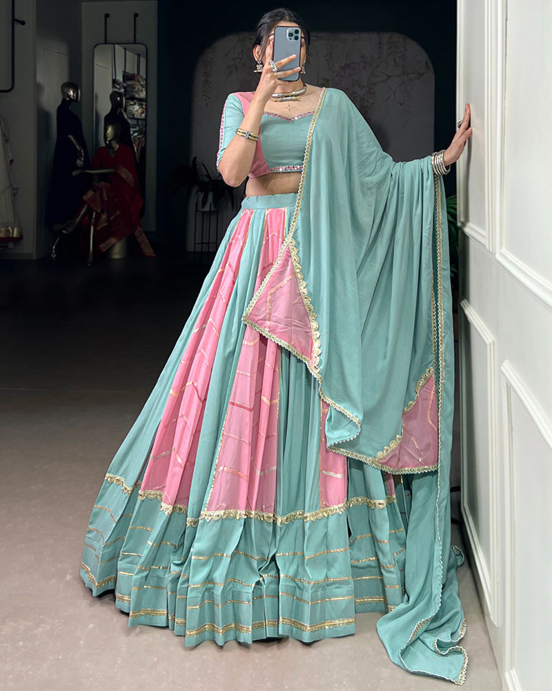 FESTIVE ELEGANCE BEAUTIFUL DESIGNER CLASSIC NAVRATRI LEHENGA CHOLI