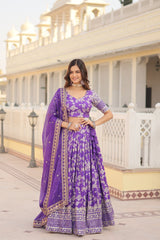 Elevate Your Style With A Designer Jacquard Lenenga Choli