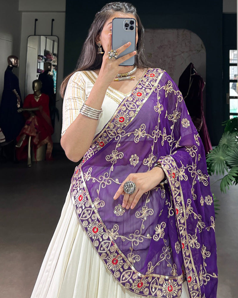 FABULOUSLY PURE RAYON FESTIVE DESIGNER NAVRATRI LEHENGA CHOLI
