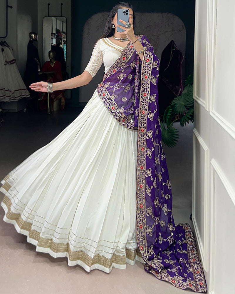 FABULOUSLY PURE RAYON FESTIVE DESIGNER NAVRATRI LEHENGA CHOLI