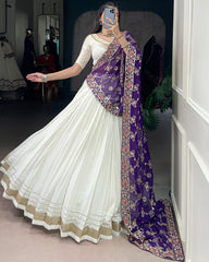 FABULOUSLY PURE RAYON FESTIVE DESIGNER NAVRATRI LEHENGA CHOLI