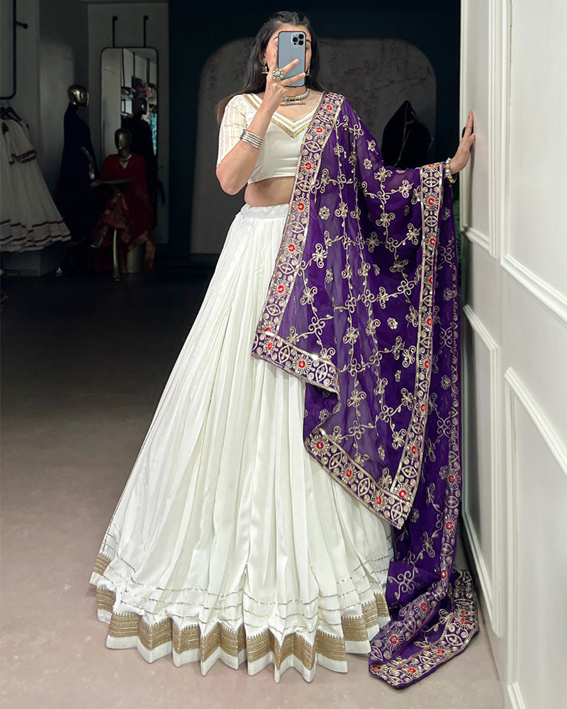 FABULOUSLY PURE RAYON FESTIVE DESIGNER NAVRATRI LEHENGA CHOLI