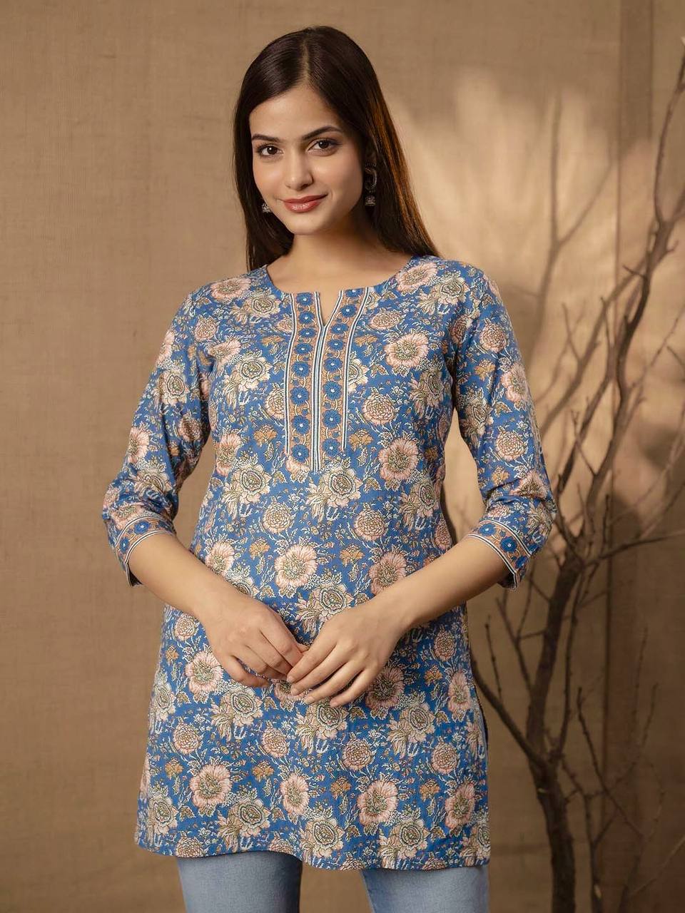 ANEET TRENDING COTTON PRINTED TOPS FOR REGULAR AND OFFICE WEAR