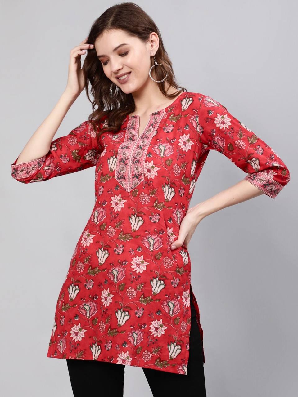 ANEET TRENDING COTTON PRINTED TOPS FOR REGULAR AND OFFICE WEAR