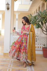 Premium Readymade Alia Cut Gown With Dupatta Set BY MITVAL