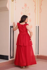 Elegant Peplum Style Gown – Premium Designer Collection