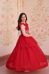 Elegant Peplum Style Gown – Premium Designer Collection