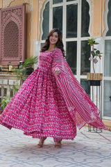 Stylish & Comfortable Cotton Kurti Pant With Dupatta For Daily Wear